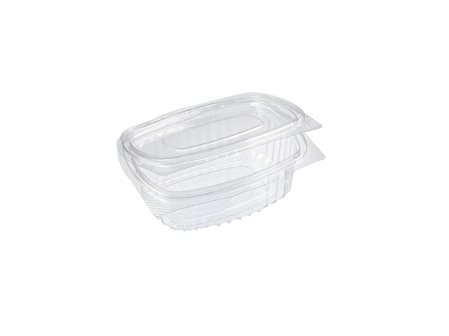 Hinged Salad Container 1000ml  Recycled Plastic Food Containers & lids